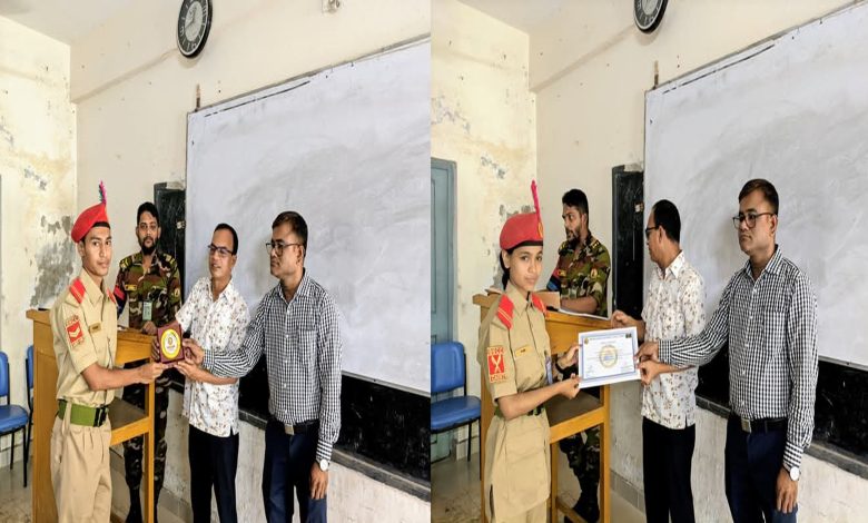 শ্রেষ্ঠত্বের মুকুট নোয়াখালী সরকারি কলেজ বিএনসিসির ক্যাডেটদের শিরেঃ